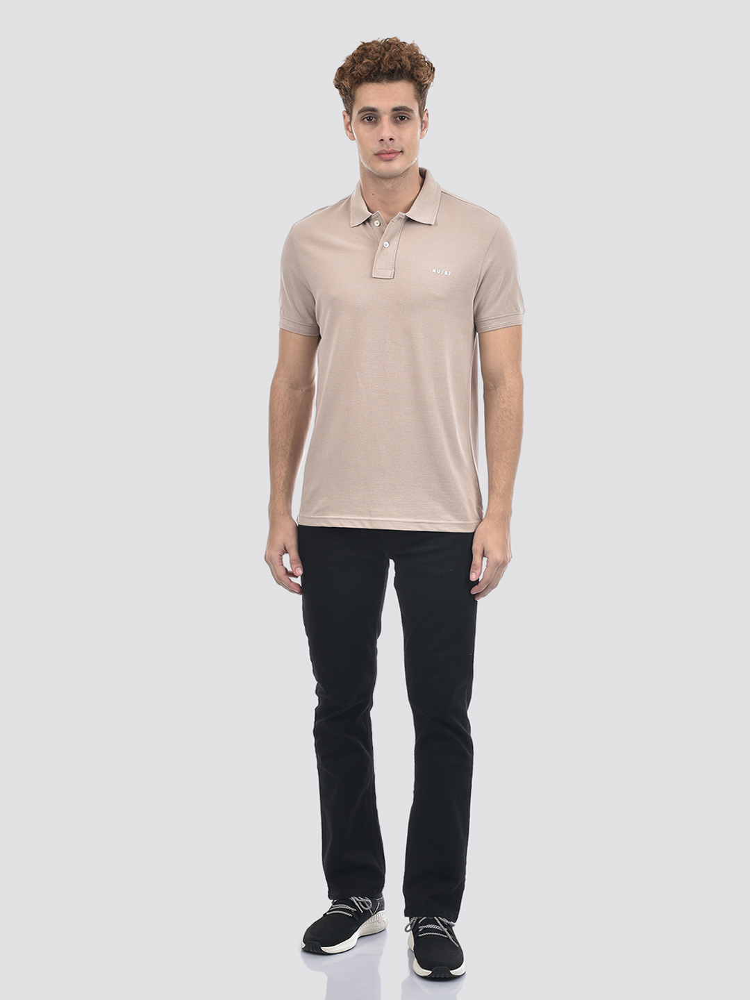 Numero Uno Men Beige Polo T-Shirt